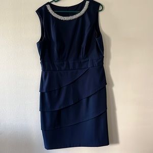 Navy blue cocktail dress